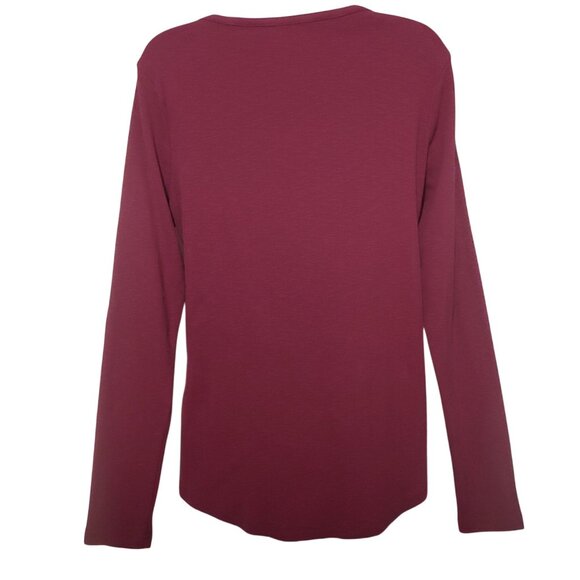 Duluth Ribbed Thermal L-Sleeve Shirt Camping Outdoors Walking Comfy Cranberry M - Picture 2 of 7